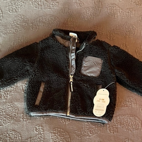 Baby Zip Up Sherpa Jacket - Picture 1 of 2